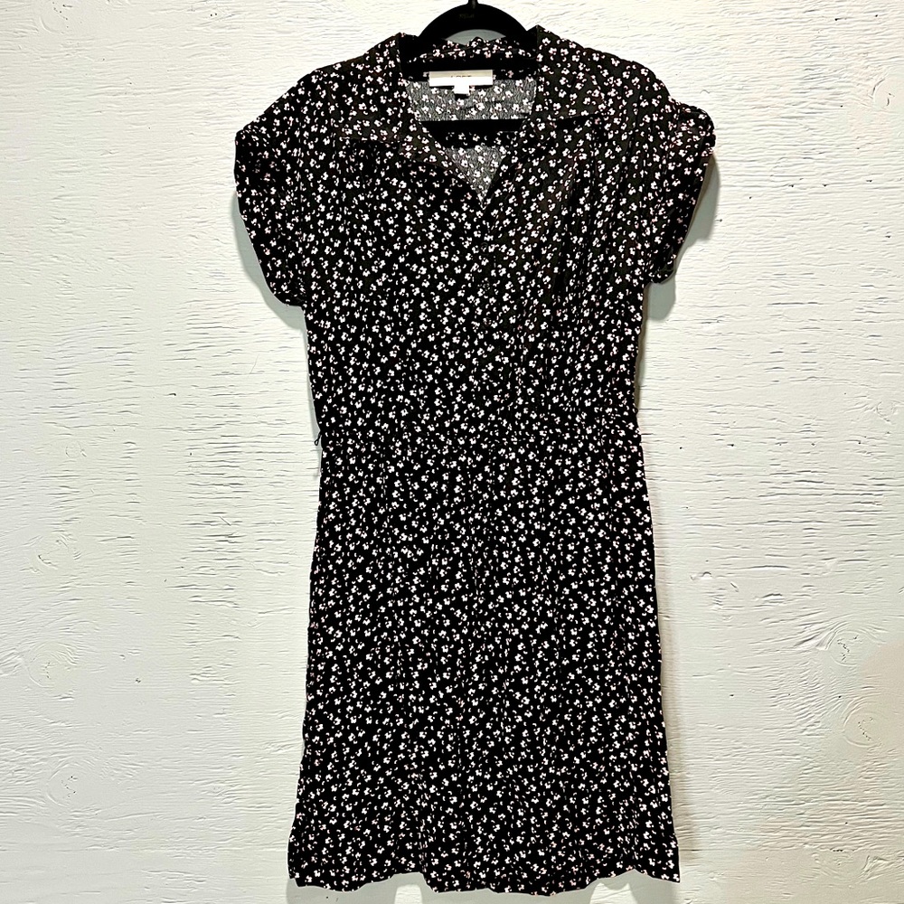 Loft Floral Patterned Button Down Cinched Waist C… - image 2